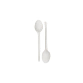 Disposable Plastic Tea Spoons White